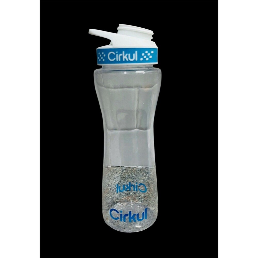 Cirkul 22oz Clear Bottle W/Blue Lid